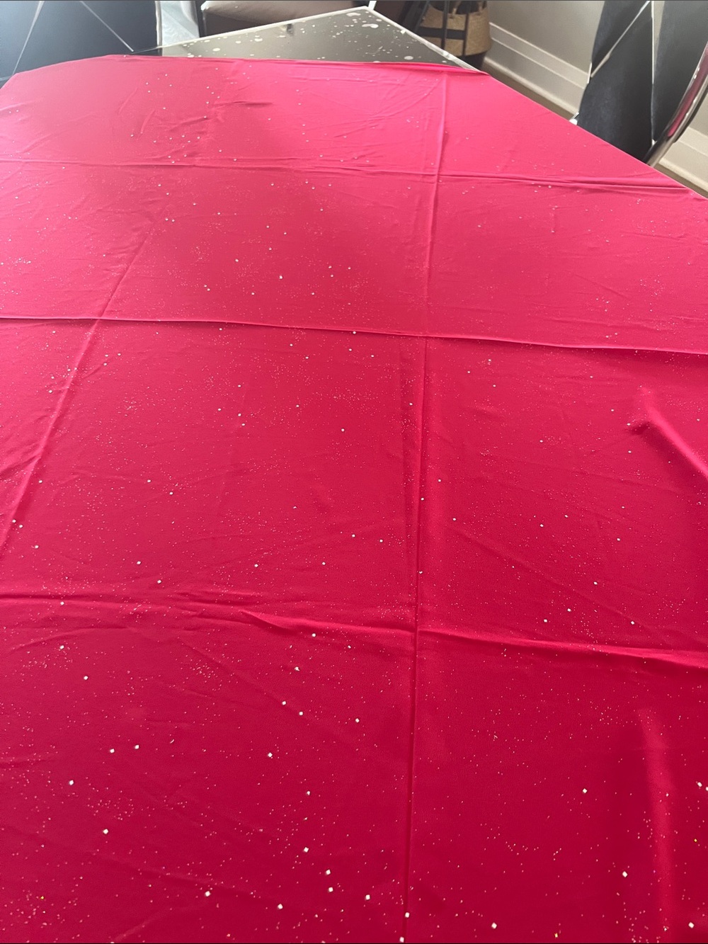 Fuscia Sparkle scarf or shawl